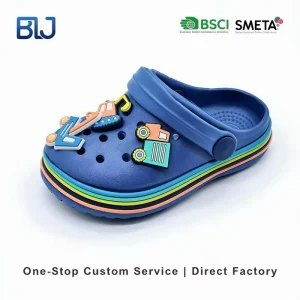 BLJ Factory OEM Charming Children’s EVA Clogs Non Slip Soft Comfortable Waterproof Lace Up Summer Shoes