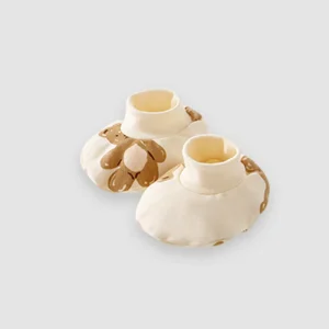 Baby 100% Cotton Booties Breathable Cartoon Print Foot Covers for Newborn 0 12 Months Four Seasons Infant Sock Shoes