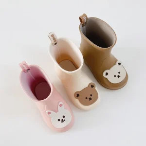 Baby Bear Non slip Rain Boots Children’s Rain Shoes Baby Water Shoes Waterproof Lightweight for Boys and Girls