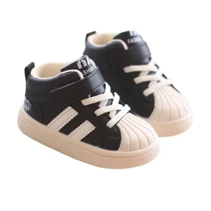 Baby Board Shoes Rubber Anti Slip Soft Sole 0-1 Yr Baby’s Casual Shoes for Boys and Girls 6-12 Months Old Toddler Walking Shoes