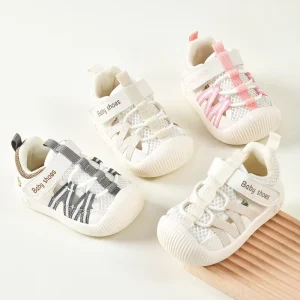 Baby Boy and Girls Breathable Walker Shoes Non-slip Soft Sole Baby Mesh Barefoot Children Summer Casual Shoes