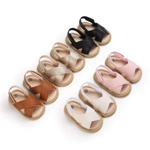 Baby Boys Girls Sandals Summer Shoes Soft Mesh Sole Infant First Walker Flat Crib Shoes M3694