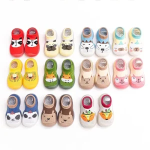 Baby Cartoon Indoor Non Slip Soft Bottom Spring Autumn Breathable Anti slip Rubber Soles Casual Walker Toddler Floor Sock Shoes
