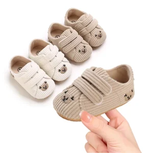 Baby Cartoon Toddler Shoes Breathable Anti Slip Rubber Sole Soft Sole 0 1 Year Old Pre Walking Shoes