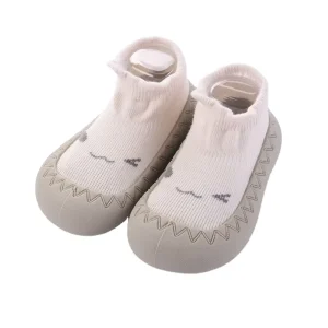 Baby Cartoon Toddler Walking Learning Rubber Sole Non Slip Children’s Floor Socks Shoes