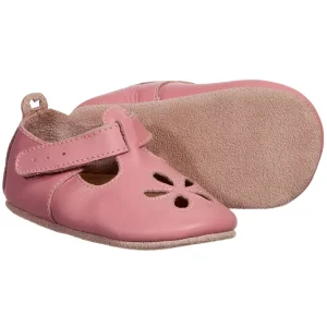 Baby Child Soft Sole Shoe Pink Leather Pre Walker Shoes Baby First Walker Shoes