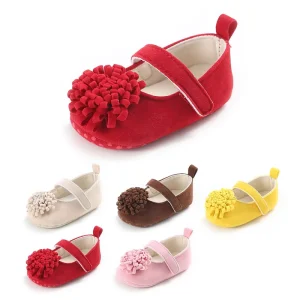 Baby Colored Flower Toddler Shoes Baby Shoes Soft Soled Girl Clothes Shoes