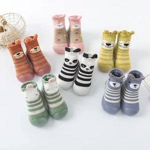 Baby First Walking Sock Shoes Toddler Sneakers Infant Boys Girls Floor Slipper Kids Shoes for Fall Spring Winter M3730
