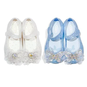 Baby Girl Jelly Sandals for Summer Children Hollow Out Princess Bow Design Comfortable Shoes for Kids