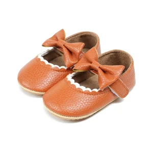 Baby Girl Toddler First Walkers Newborn Infant Crib Shoes Spring EVA TPR Sole Anti slip Cotton Lining Hook and Loop Closure