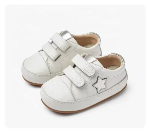 Baby Girls Boys Casual Shoes Soft Rubber Sole Anti Slip Star Leather Sneakers for Toddler