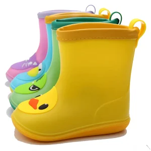 Baby Girls Boys PVC Half Ankle Shoes Boots for Kids