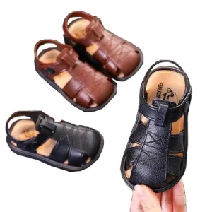 Baby Girls Boys Summer Leather Sandals Infant Prewalker Toddler Shoes Soft Kids Children Beach Sandals