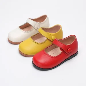 Baby Girls Leather Party Mary Jane Cute Dress Shoes for Toddler Girl