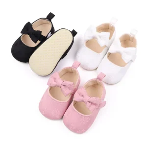 Baby Girls Shoes Little Super Soft Cotton Princess Bow Knot Infant Shoes