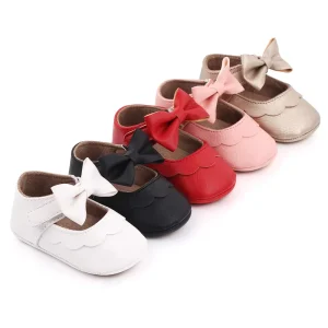 Spring Bow knot Baby Shoes Girl Princess Shoes Soft Sole Newborn Toddler Shoes