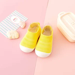 Baby Infant Shoes Breathable Fabric Shock Absorbing Insole Comfortable Casual for Unisex Design