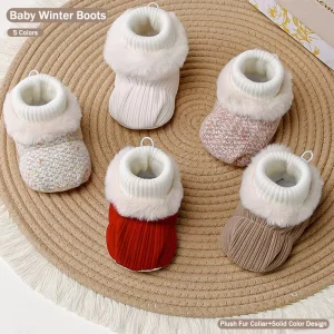 Baby Learning to Walk Shoes Autumn Winter Unisex Infant Shoes with Socks Soft Sole Anti Slip Step Forward Footwear for Baby 0 1Y