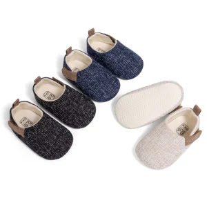 Baby Loafers With Soft Fabric and Non Slip Sole for Comfortable First Steps Baby Walking Shoes