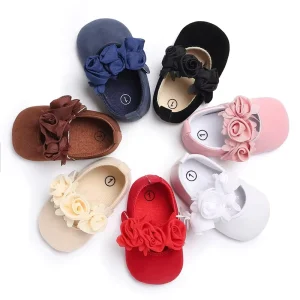 Baby Princess Shoes Toddler Flower Shoes Soft Soles Baby Shoes
