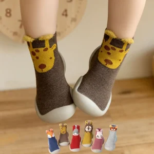 Baby Shoe Socks Toddler Baby Non Slip Good Quality Breathable Cartoon Boys Girls Baby Indoor Non Slip Walking Shoes