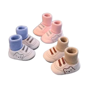 Baby Shoes Autumn Winter Slip-On Soft-soled Toddler Shoes 6-12 Months Men Women Non-slip Warm Cotton Shoes