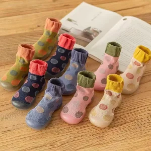 Baby Shoes Boys Girls First Walking Shoes Non Slip Soft Sole Sneakers Toddler Infant Baby Sock Shoes