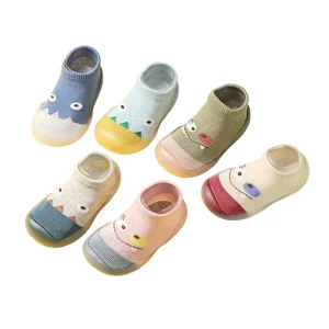 Baby Shoes Socks Spring Autumn Floor Shoes Socks Anti Slip and Grasping Indoor Infant Walking Indoor Cartoon Pre Walking Shoes
