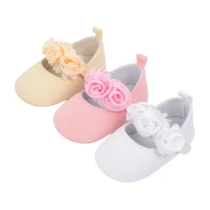 Baby Shoes Soft Sole Flower Design Breathable Non Slip Infant First Walkers Prewalker Shoes Comfortable Newborn Footwear