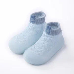 Baby Skidders Sock Shoes Baby Kids Shoes Dots Latex Winter Wool Socks with Rubber Soles
