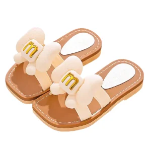 Baby Slippers Summer Indoor/Outdoor Non Slip Princess Slippers for Kid Girls Home Use Baby Slippers Children’s Summer Shoes