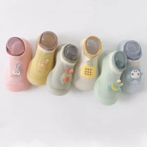 Baby Sock Shoes 3D Cartoon Non Skid Indoor Floor Slipper Toddler First Walking Infant Shoes M3705