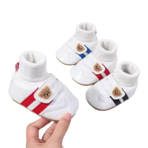 Baby Sock Shoes Autumn and Winter Baby Girls Boys Ankle-covered Style 0-1 Year Old Anti Slip Fashion Design Newborn Infant Shoes