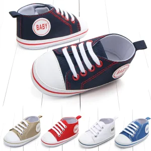 Baby Soft Soled Shoes Baby Walking Shoes Canvas Shoes Spring & Autumn New Style Various Colors Available