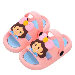 Baby Summer Infants and Young Children Soft Sole Walking Shoes Anti Slip Soft Sole Cute Girls Cartoon Kids Sandals