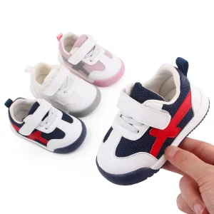 Baby Toddler First Walking Trainers Sneakers Rubber Sole Infant Boys Girls Soft Kid Cute Walking Athletic Running Shoes