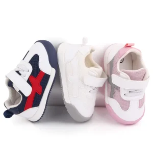 Baby Toddler First-Walking Trainers Sneakers Rubber Sole Infant Boys Girls Soft Kid Cute Walking Athletic Running Shoes