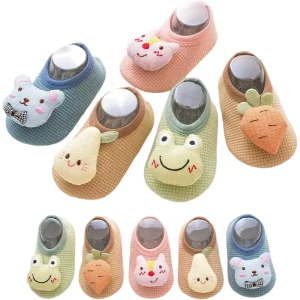 Baby Toddler Floor Socks Cartoon Children’s Soft Soled Indoor Walking Shoes Baby Non Anti-Bacterial Slip Socks