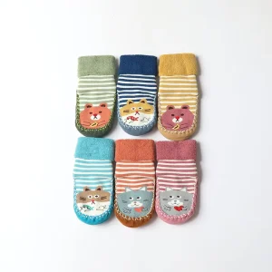 Baby Toddler Kids Non Slip Indoor Floor Socks Anti Skid Slippers