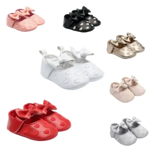 Baby Toddler Shoes 0-1 Years Old Baby Soft Soled Princess Shoes Heart-shaped Princess Toddler Shoes