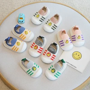 Baby Toddler Shoes for Girls Boys Spring Summer Infant Thin Socks Non Slip Soft Slip On Closure