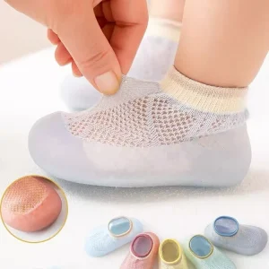 Baby Toddler Sock Shoes High Quality Mesh Infant First Walking Shoes Indoor Anti-slip Slippers for Kids Girls Boys
