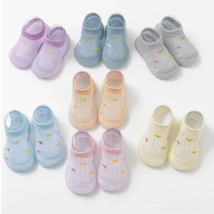 Baby Toddler Sock Shoes Non Skid Slipper Soft Sole Summer Mesh Walking Shoes for Infant Girls Boys M3685