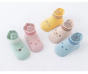 Baby Toddler for Girl Winter Knitted Casual Cotton Shoes Socks Soft Sole Non-slip Thick Sole Kids Socks Warm for Girl