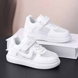 Baby Walking Casual Shoes for Boys and Girls Kids Fashion Versatile White Shoes Breathable Board Shoes Children Footwear