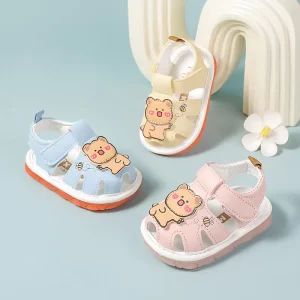 Baby Walking Shoes Velcro Summer Sandals Squeaky Shoes Cartoon Baby Girls Boys Casual Sandals