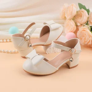 Baby heels kids Autumn Spring Summer Casual TPR Soft Sole Breathable Anti Slip Hook Loop kids dance shoes for little girls
