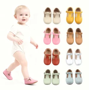 Babyhappy Baby Party Soft Sole Leather Baby Toddler Girls Sof T bar Mary Jane Shoes Kids Dress Shoe