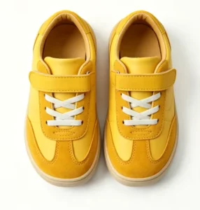 Babyhappy Breathable Synthetic Kids Sport Barefoot Footwear Wide Toe Box Zero Drop Flat Leather Hook Loop