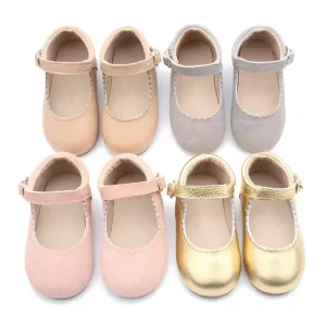Babyhappy Children Girl Leather Princess Dress Shoes Kids Buckle Strap Party Mary Jane Shoes